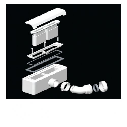 Сифон для поддона WeltWasser WW TRAB 8 WT белый  10000000910 - 0