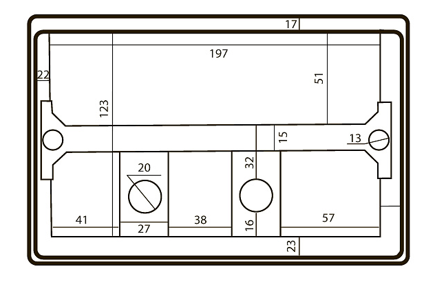 Кнопка смыва Black&White Universell черная матовая 09542 - 1