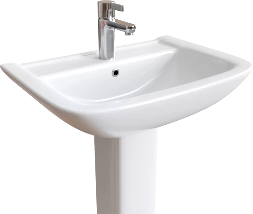 Комплект  Раковина DIWO Ярославль 0115 + Зеркало DIWO Кострома 60 с подсветкой + Сифон для раковины Wirquin Минор с отводом для стиральной машины + Пь 550587 - 5