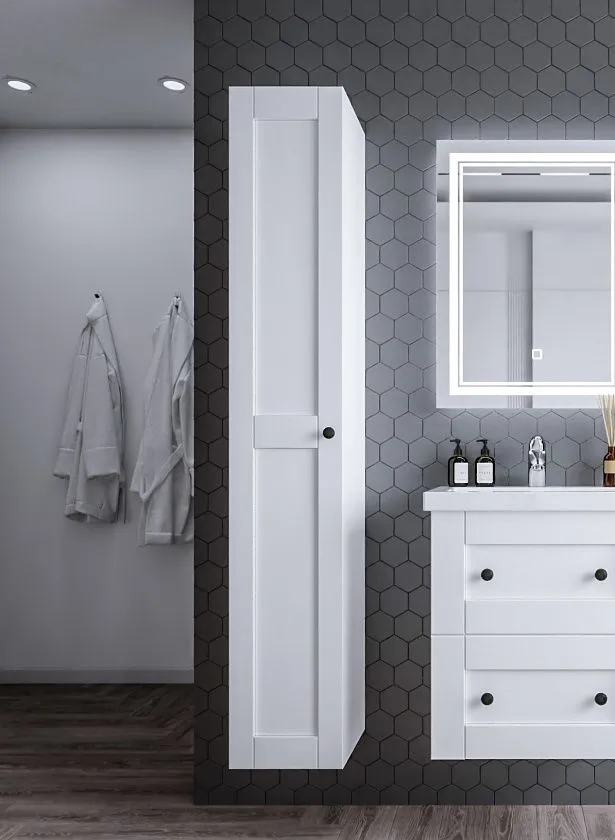 Шкаф-пенал Бриклаер Хелена 30х180 белый  4627125416392 - 0