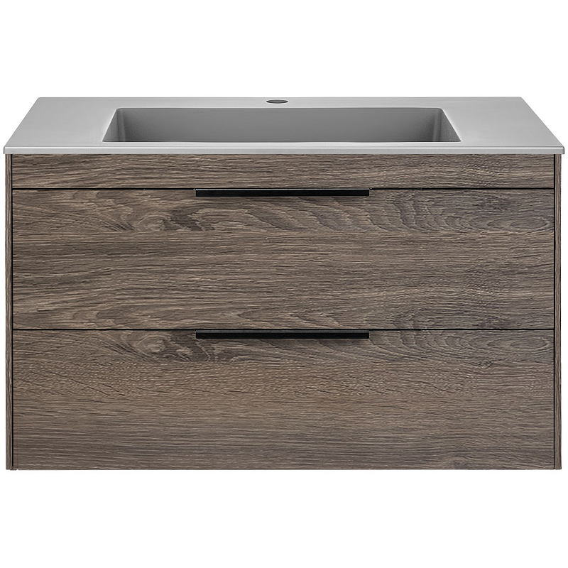 Тумба под раковину Vincea Chiara 80 темное дерево VMC-2C2800RO - 2