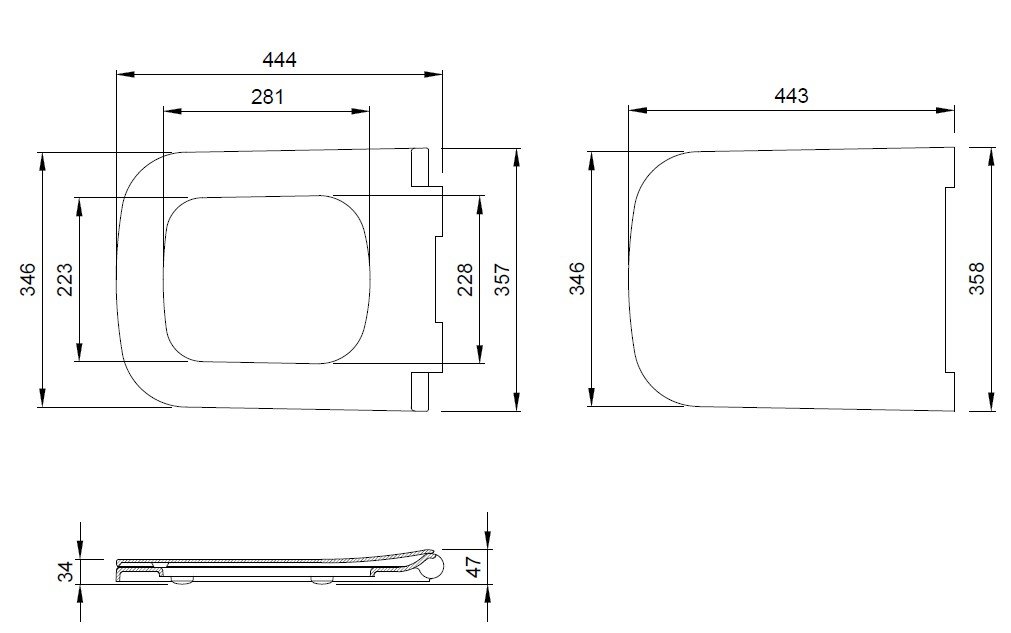 Крышка-сиденье Allen Brau Infinity с микролифтом белый 4.21013.20 - 1