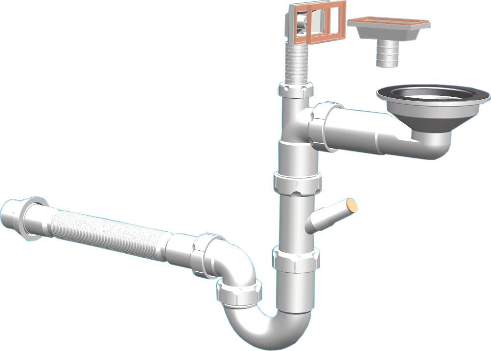 Мойка кухонная Florentina Комби 780 антрацит 21.395.D0780.302 - 1
