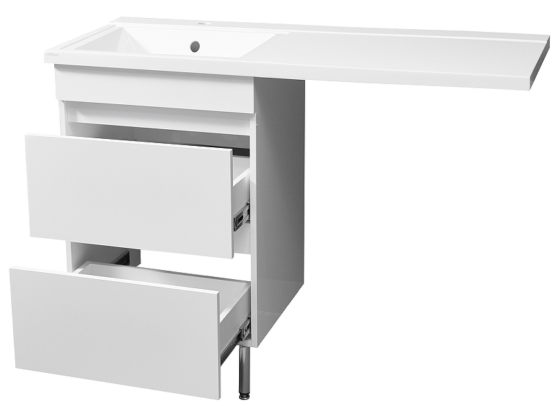 Тумба под раковину Stella Polar Мадлен Марсал 100 белый SP-00000474 - 5