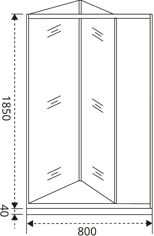 Душевая дверь в нишу Good Door Infinity SD-80-C-CH ИН00049 - 4