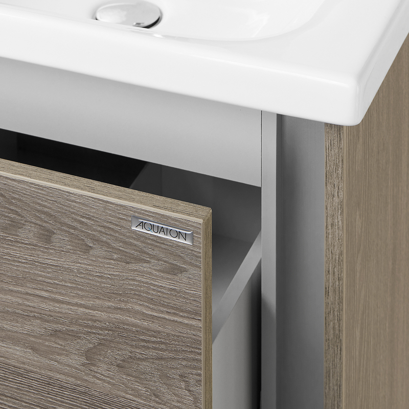 Тумба с раковиной Aquaton Стоун 60 светлое дерево 1A2314K1SX850 - 3