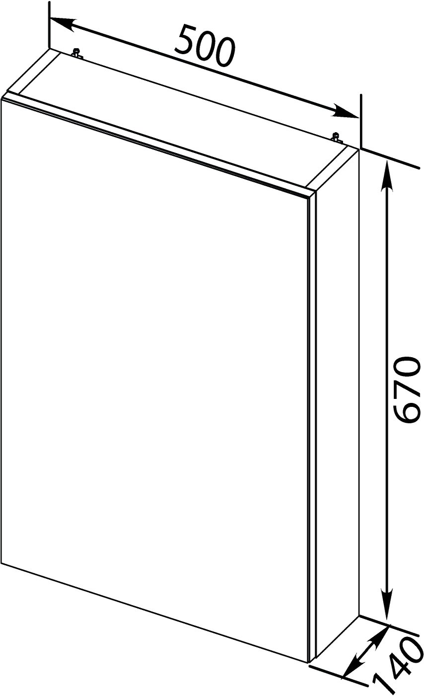 Зеркало-шкаф Aquanet Порто 50 белый 195726 - 9