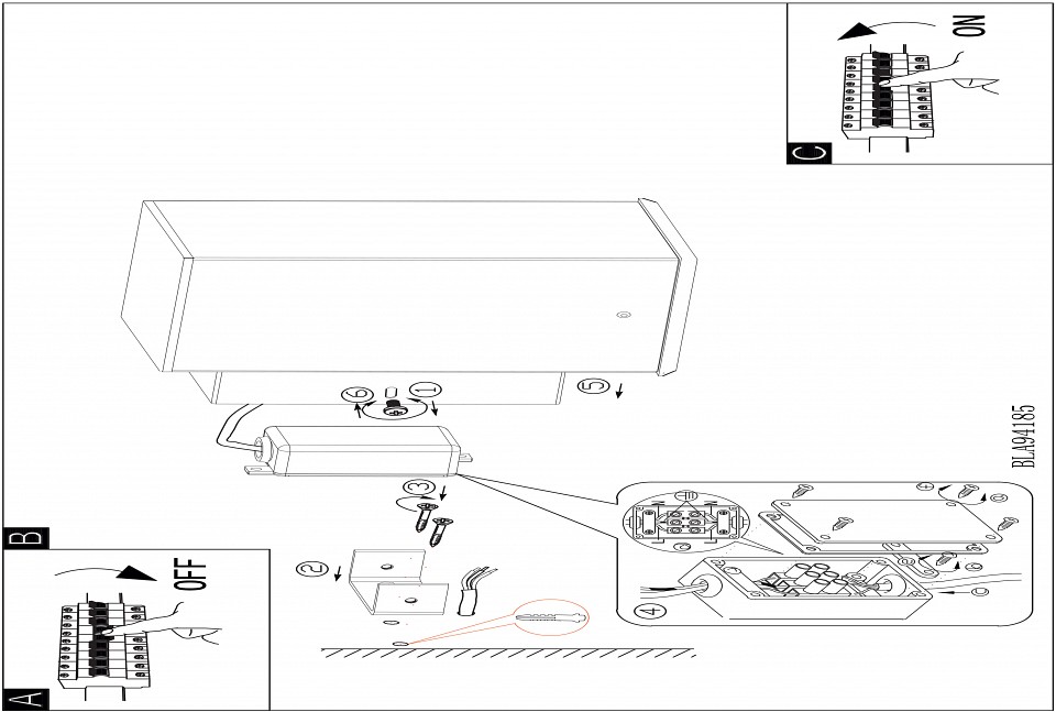 Наземный высокий светильник Eglo ПРОМО Ariolla 94123 - 1