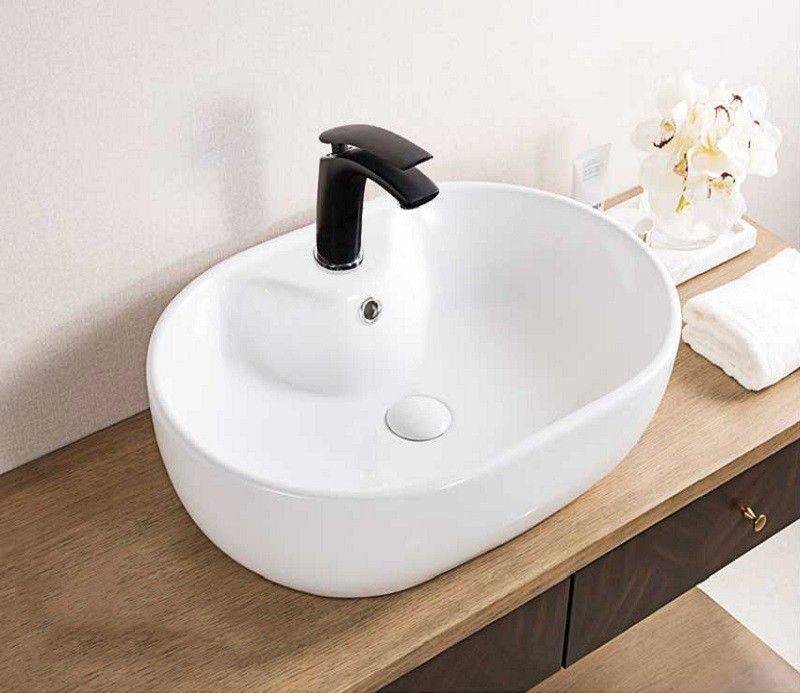 Раковина накладная Ceramalux N 59 белый  9163 - 4