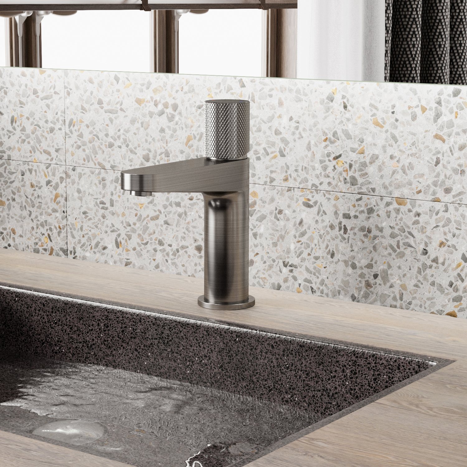 Смеситель для раковины WasserKRAFT Tauber сталь матовый 6403 - 1