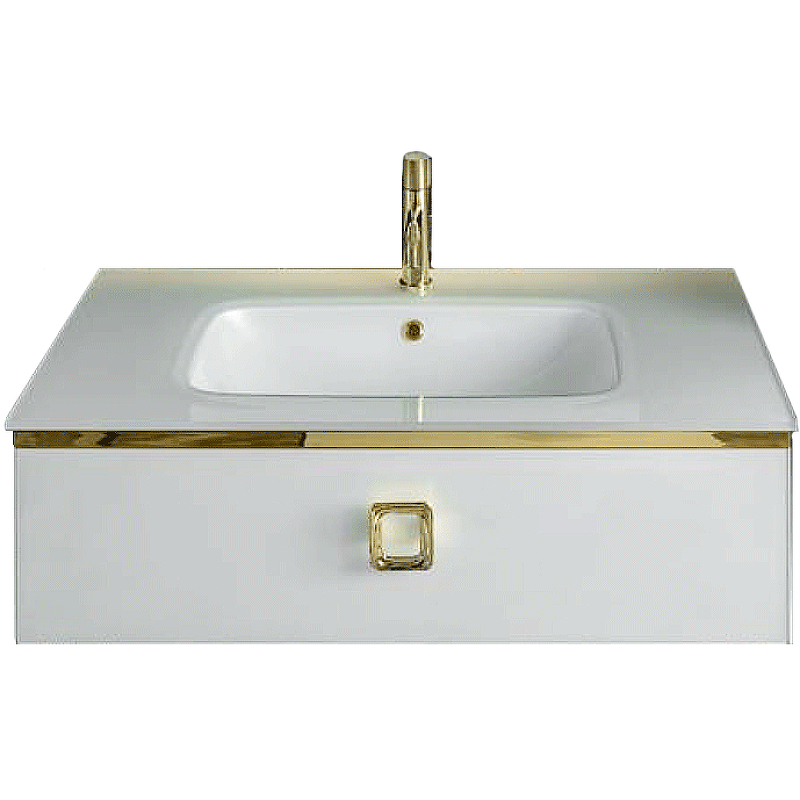 Тумба под раковину Armadi Art Lucido 100 белый 770-100-W - 0