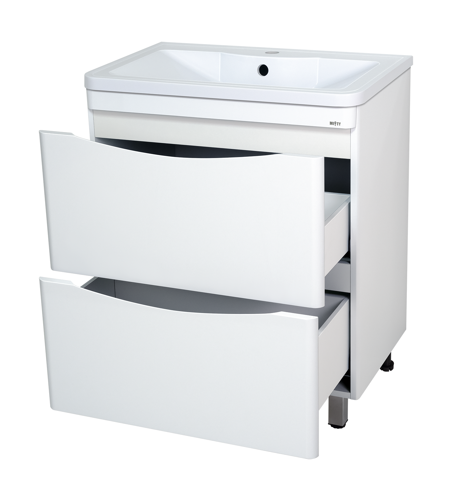 Тумба с раковиной Misty Атлантик 70 белый - 2