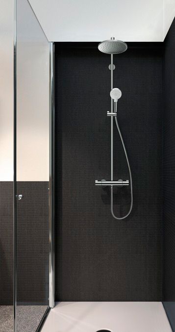 Душевая стойка Hansgrohe Crometta S 240 1jet Showerpipe EcoSmart 27268000 9 л - 1