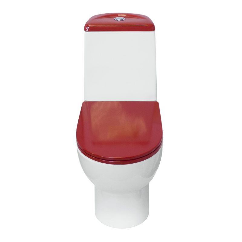 Унитаз-компакт Sanita luxe Best Color Red с микролифтом BSTSLCC07110522 - 1