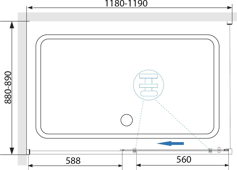 Душевой уголок RGW Stilvoll SV-42G 120x90 профиль золото стекло прозрачное 32324292-16 - 3
