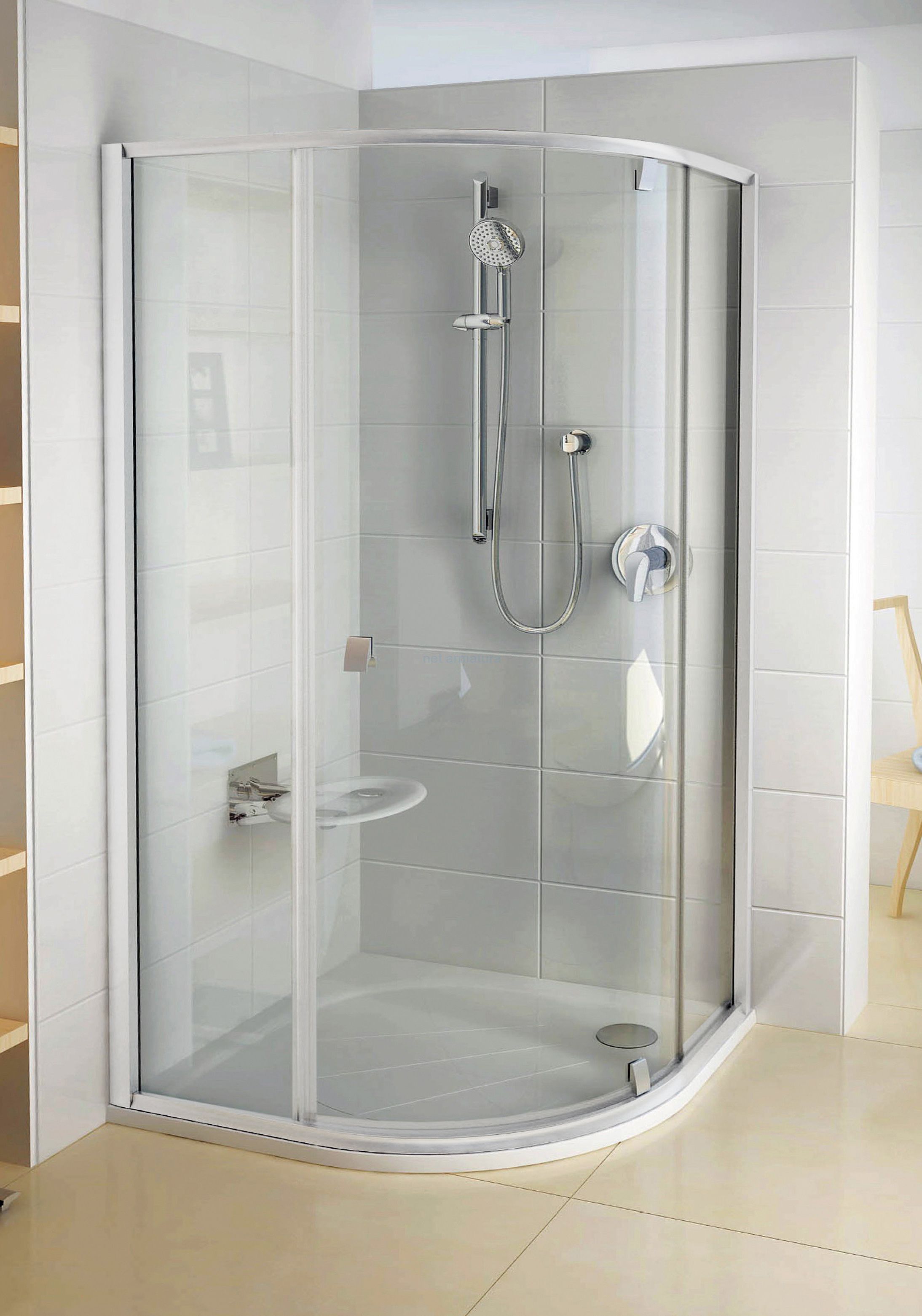 Душевой поддон Ravak Elipso Pro 90x90 см  XA237701010 - 1