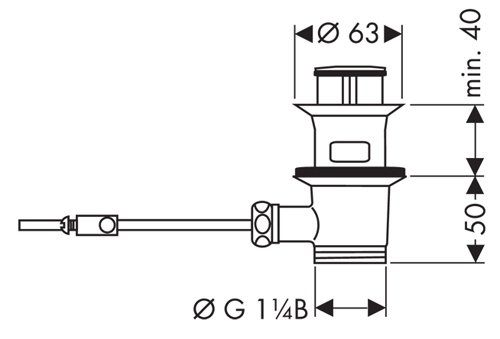 Смеситель для биде Hansgrohe Focus E хром  31720000 - 3