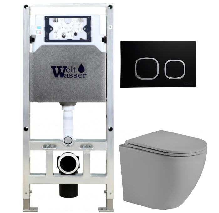 Комплект Weltwasser AMBERG 506 ST + MERZBACH 004 MT-GR + AMBERG RD-BL  10000006907 - 0