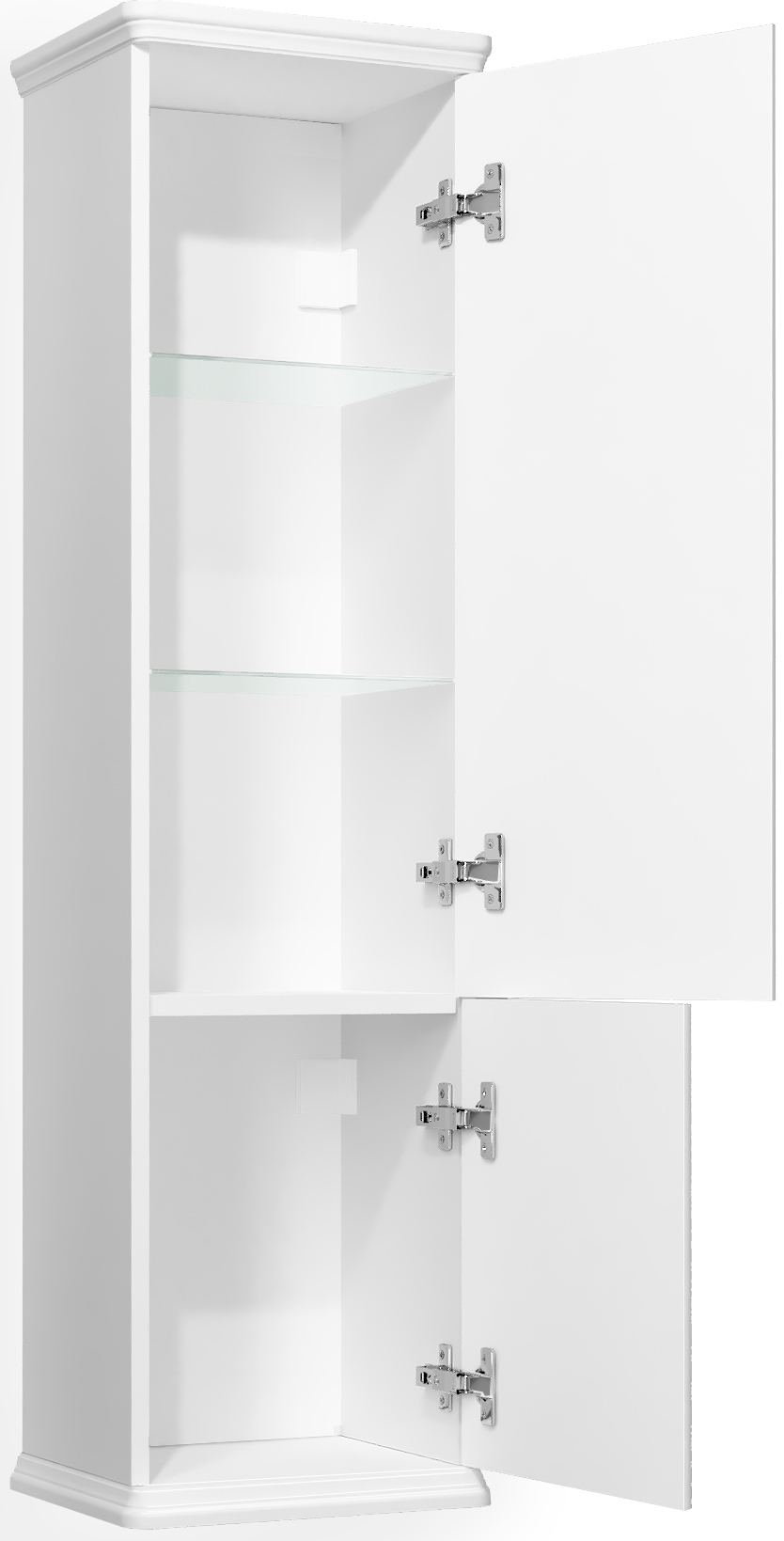 Шкаф-пенал STWORKI Вестерос 130 белый Вес.04.130/P/W - 2