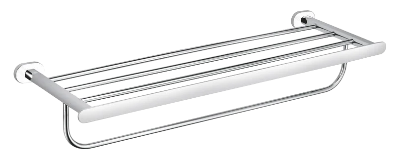 Полка для полотенец Rav Slezak Yukon хром - белый YUA0704CB - 0