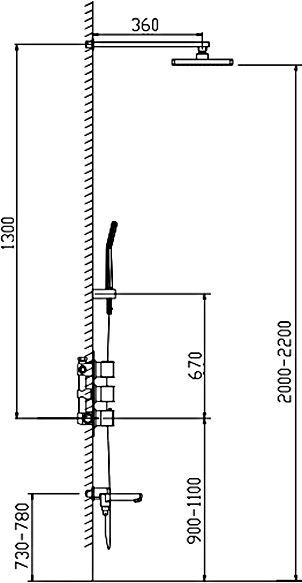 Душевой гарнитур Timo Unari (SX-0199 /00) SX-0199/00SM - 5