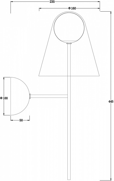 Бра Freya Doublety FR5382WL-01BS - 2