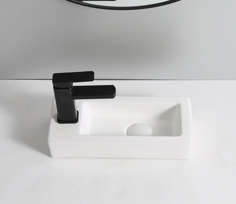 Раковина накладная Ceramalux N 36 белый  9272R - 4