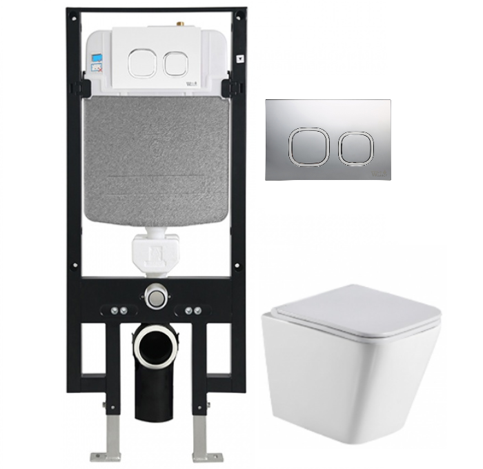 Комплект Weltwasser AMBERG 497 + GELBACH 004 GL-WT + AMBERG RD-CR  10000006600 - 0