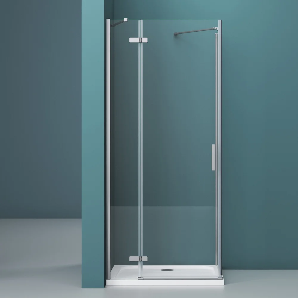 Душевая дверь BelBagno Kraft 80 хром  KRAFT-B-12-60/20-C-Cr-L - 0