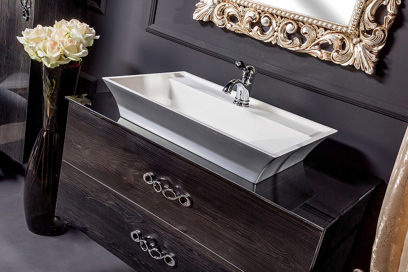 Тумба под раковину Armadi Art NeoArt 100 темное дерево 831-100-BW - 1