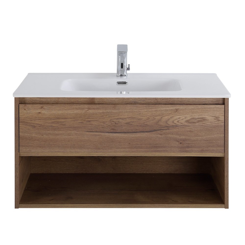 Тумба под раковину BelBagno Kraft 100 темное дерево KRAFT-1000-1C-SO-RT - 0