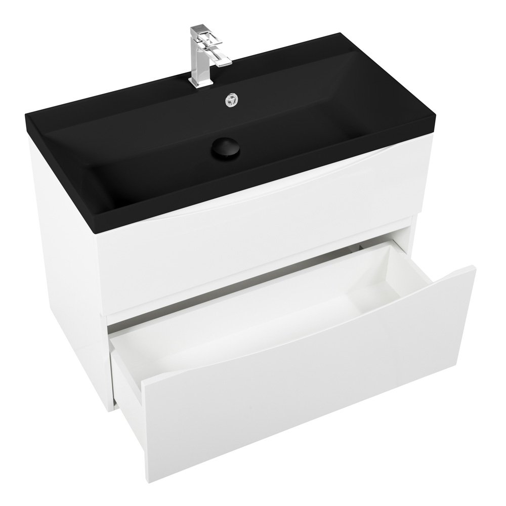 Тумба с раковиной BelBagno Marino 90 белый - 11