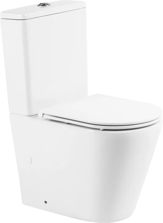 Унитаз-компакт BelBagno Flay-r с бачком и крышкой белый - 0