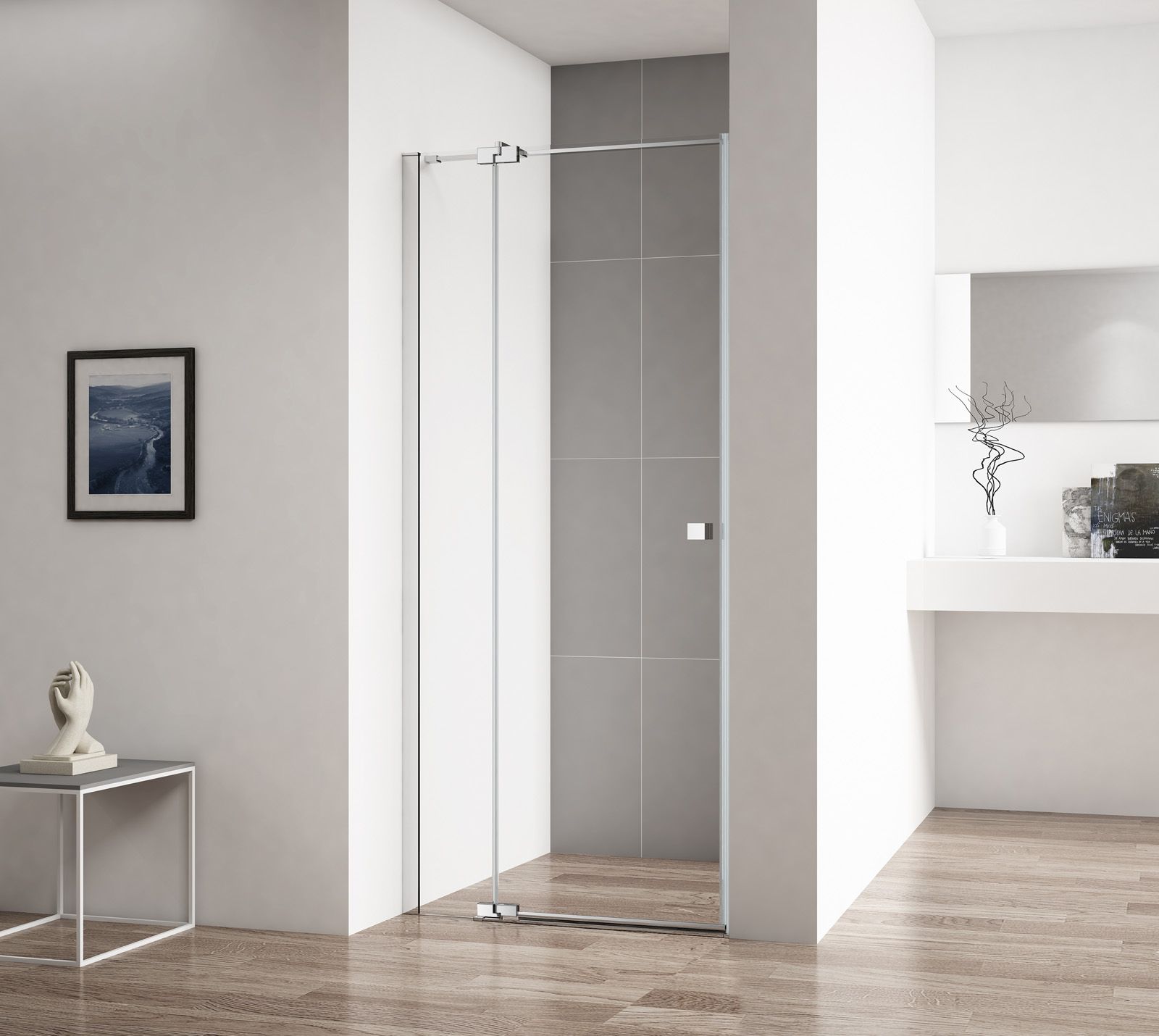 Душевая дверь в нишу Cezares Valvola B 1 100 C Cr VALVOLA-B-1-100-C-Cr - 1