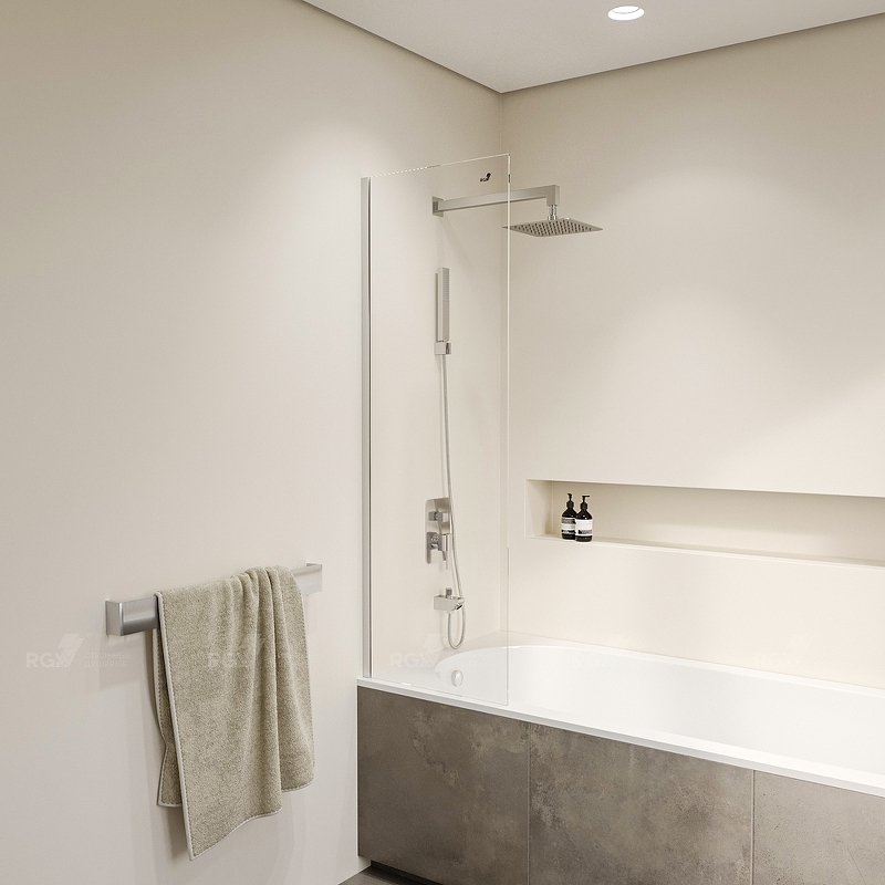 Шторка на ванну RGW Screens SC-056 40х150 профиль хром стекло прозрачное 351105640-11 - 2