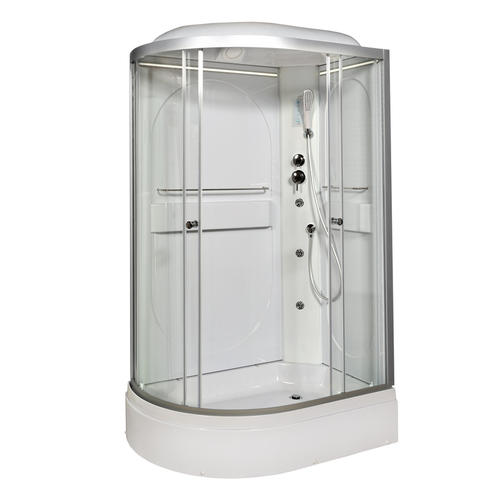 Душевая кабина Deto L 120х80 с подсветкой, хром  L520RLED - 0