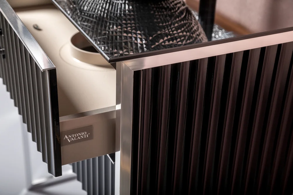 Тумба под раковину чашу Boheme Armadi Art Monaco 80 черный глянец - хром 867-080-BCR - 3