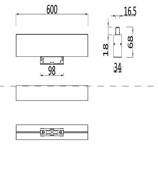 Трековый светодиодный светильник для магнитного шинопровода Maytoni Track lamps TR012-2-20W3K-B - 1