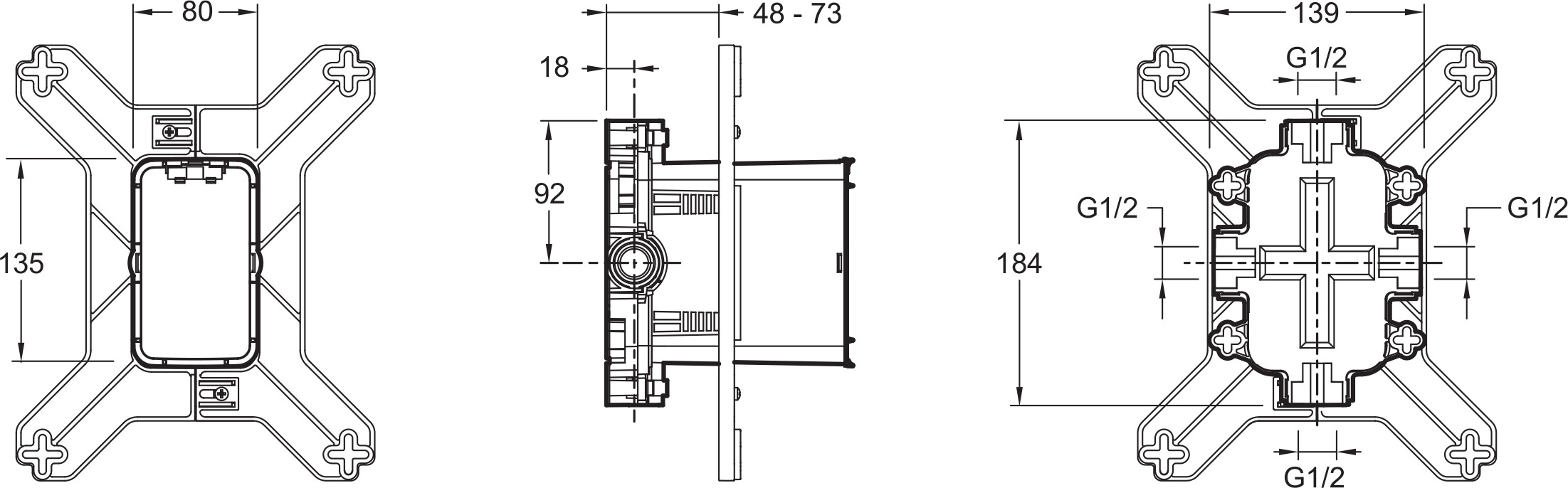 Душевой комплект Jacob Delafon Modulo E30758-CP - 14