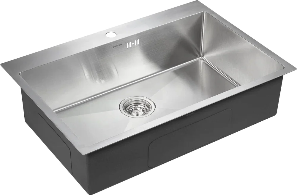 Мойка кухонная Paulmark Vast 75 брашированная сталь PM217551-BS - 1