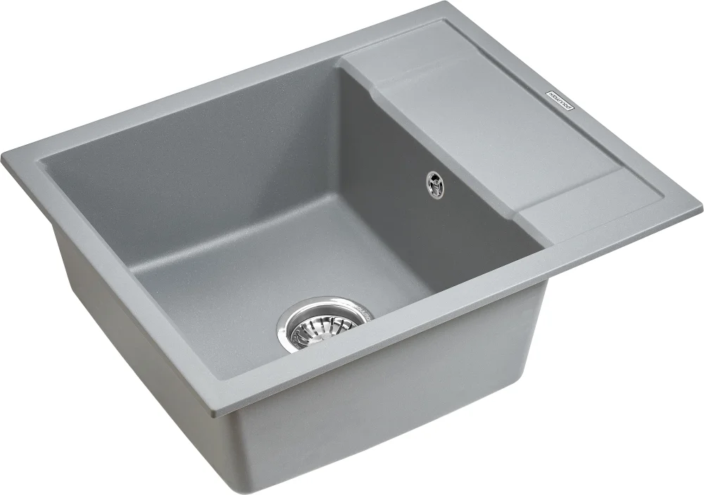 Мойка кухонная Paulmark Optimum 60 серый матовый  PM216050-GRM - 1