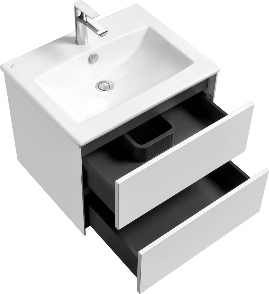 Тумба с раковиной Aquaton Сохо 60 белый глянец 1A2580K2AJ010 - 3