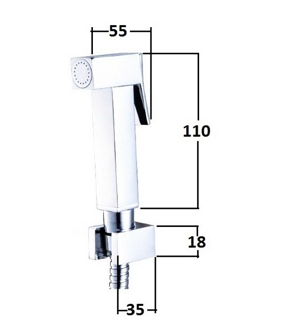 Гигиенический душ Magliezza Kvadro  50508-cr - 1