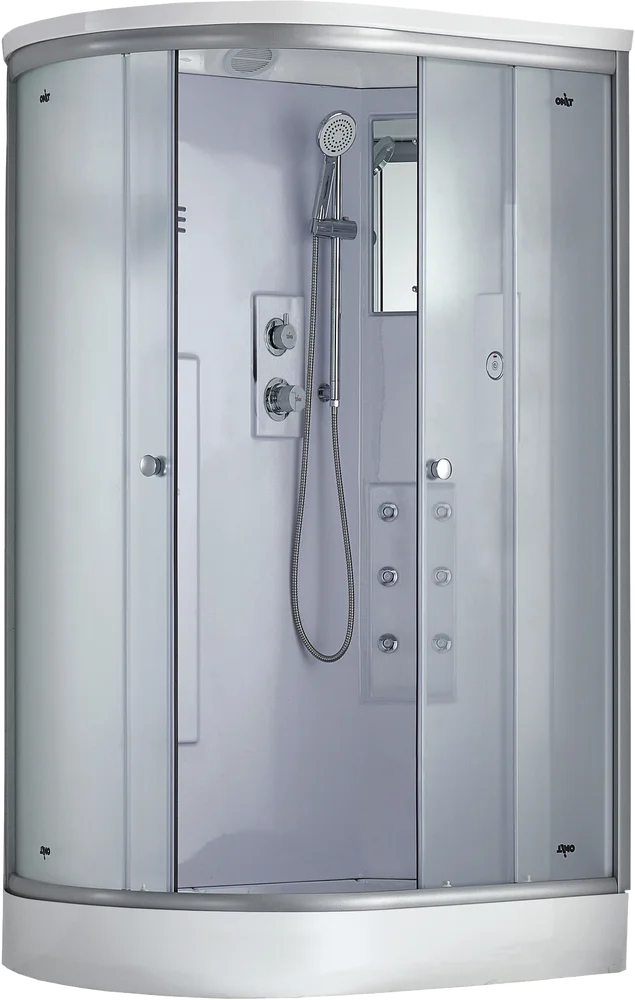 Душевая кабина Timo Standart 120х85 правая хром стекло матовое с гидромассажем T-5502 R Г/М - 0