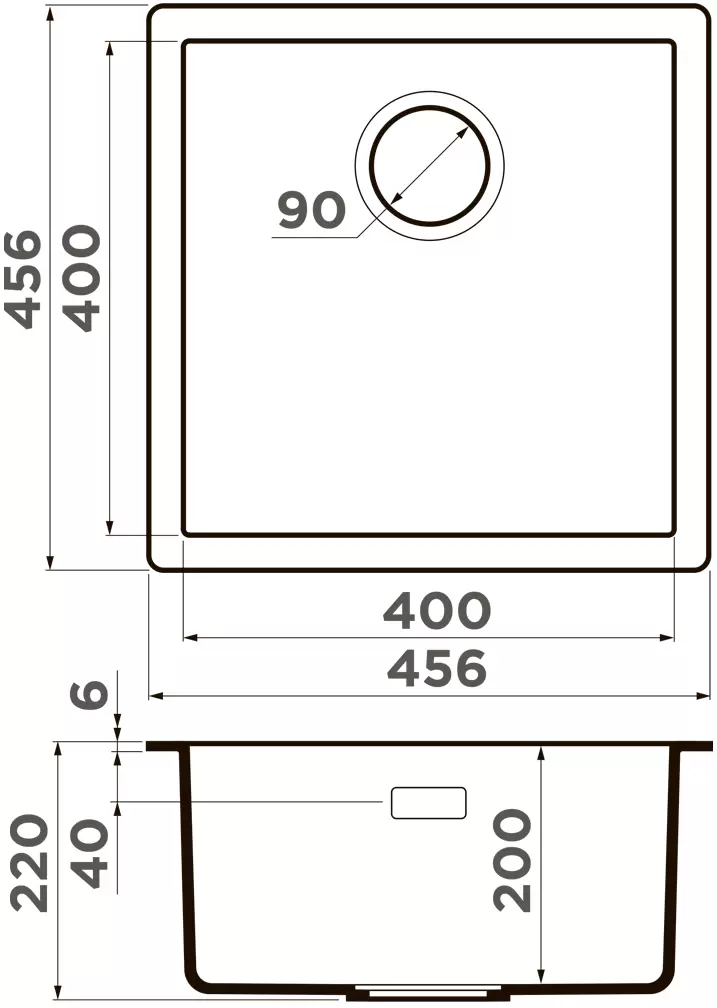 Мойка кухонная Omoikiri Yamakawa Tetogranit/черный  4993302 - 1