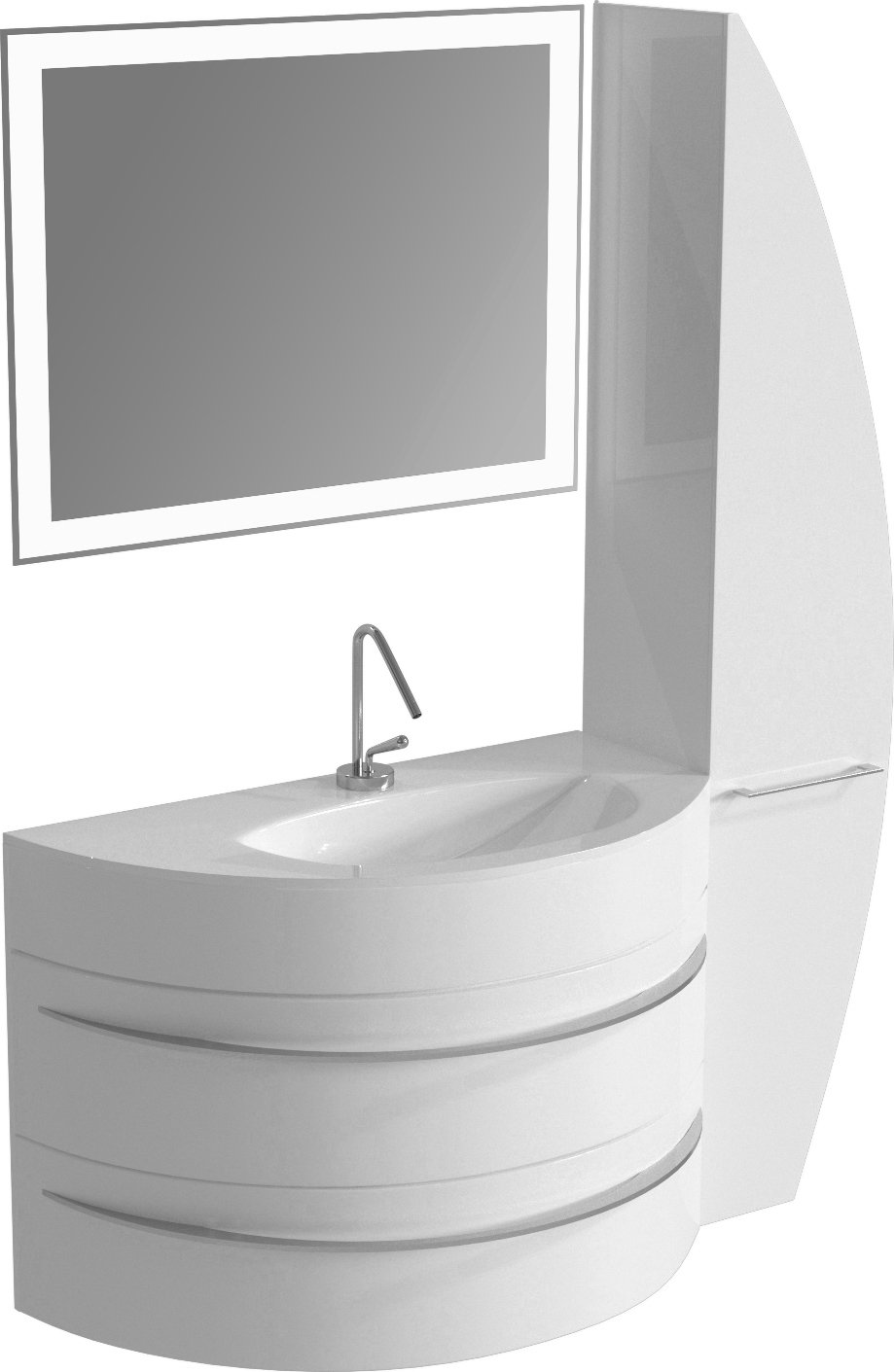 Шкаф-пенал De Aqua Эскалада 35 см  167496 - 2