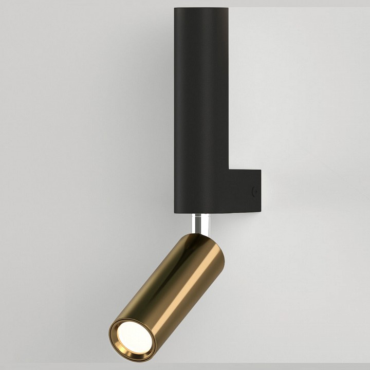 Бра с подсветкой Eurosvet Pitch 40020/1 LED черный/латунь - 0