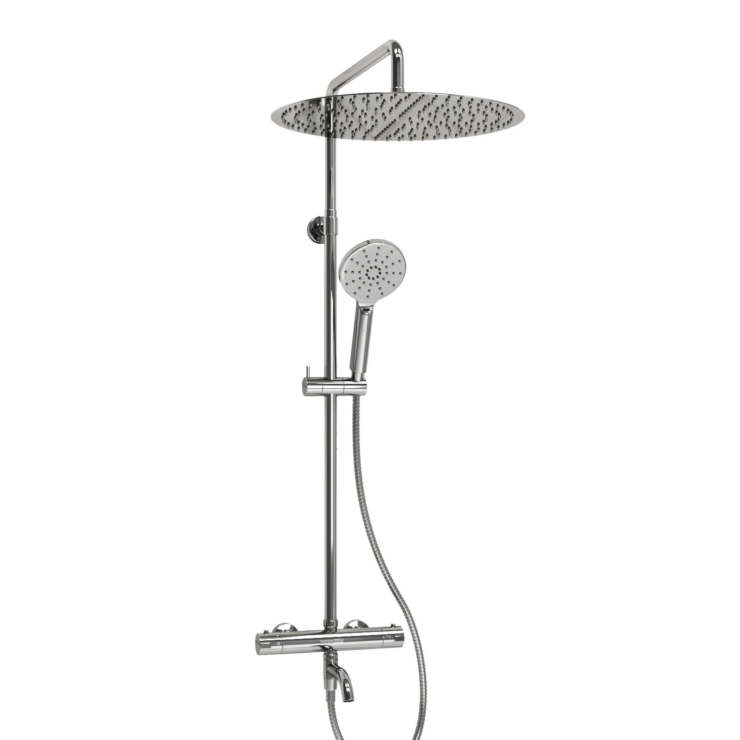 Душевая система WasserKraft 40 с термостатом хром A188.117.127.010.CH Thermo - 0