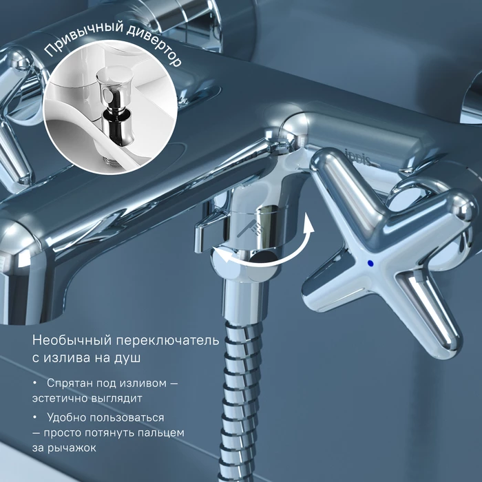 Смеситель для ванны ACRSB02i02WA - 1