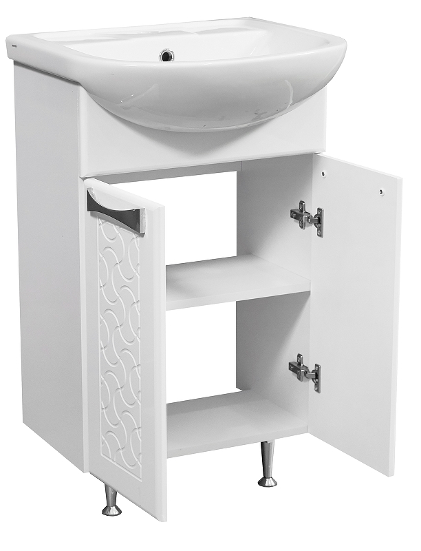 Тумба под раковину Stella Polar Ванда 50 белый SP-00000200 - 1